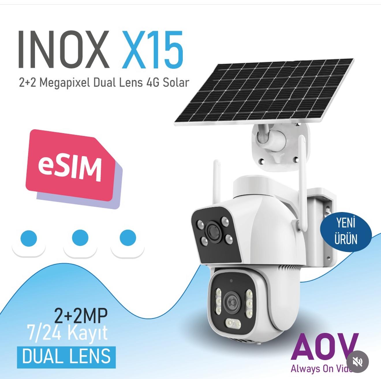 Inox X15 Dual Lens AOV 4G Ptz Kamera