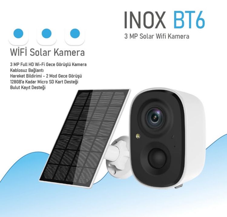 Rxr V-BT6S Wifi Bataryalı Sabit Solar Kamera